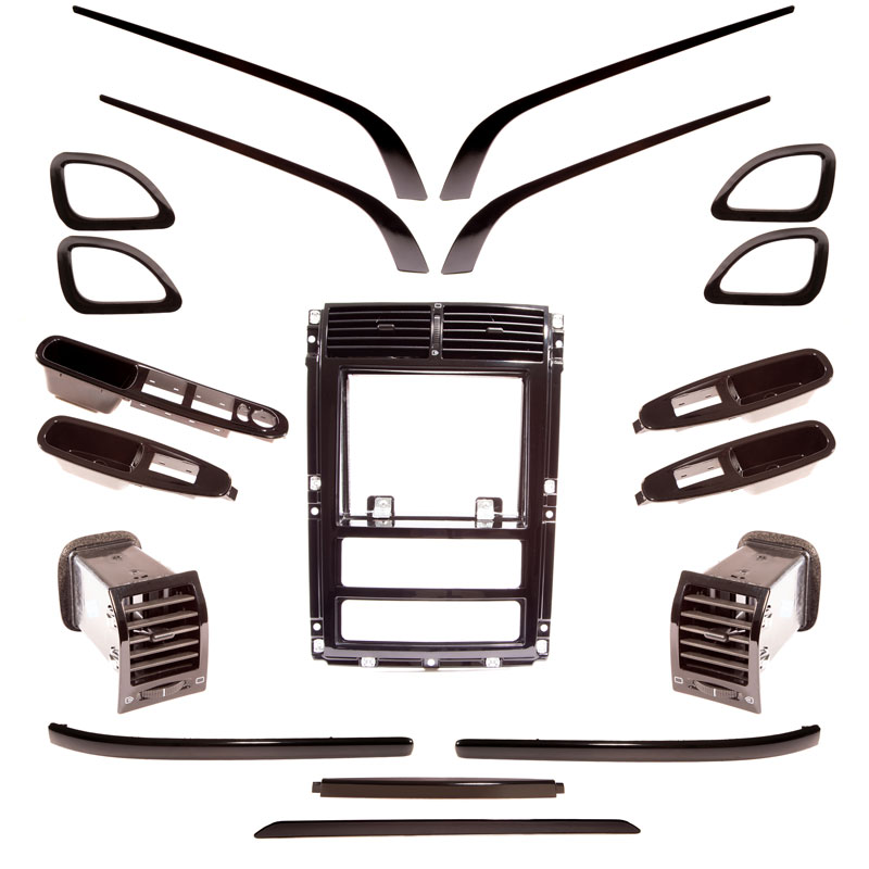 ست کامل مجموعه دریچه تنظیم بخاری پارس مشکی پیانویی ( 19 قطعه )
